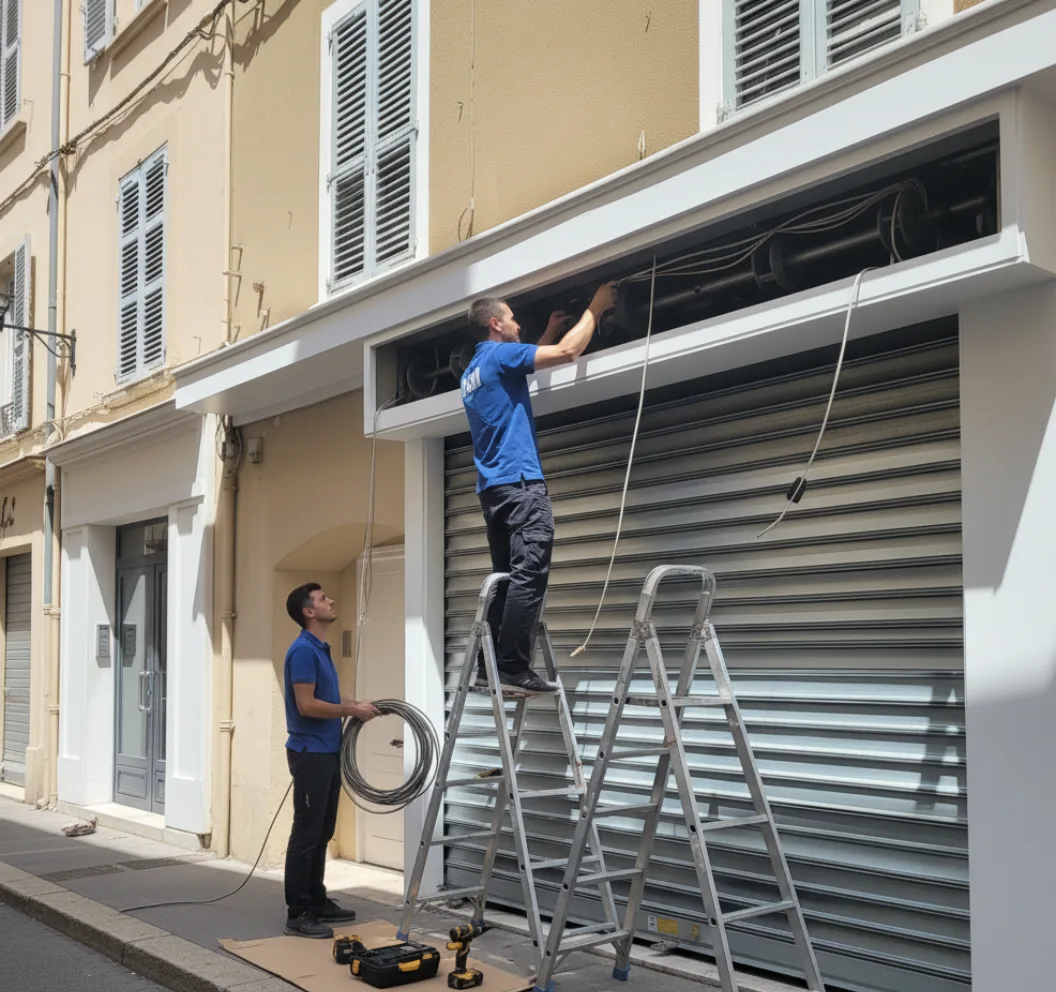 Installation rideau metallique — DRM